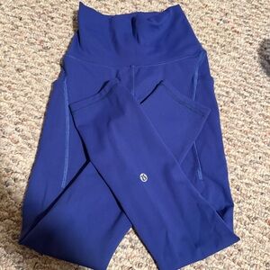 Lululemon Wunder Train High-Rise Tight with Pockets 25"
Larkspur Blue- Size 0